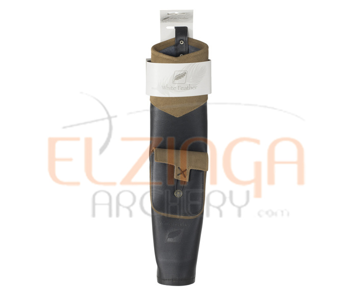 White Feather Back Quiver Earthquake Brown