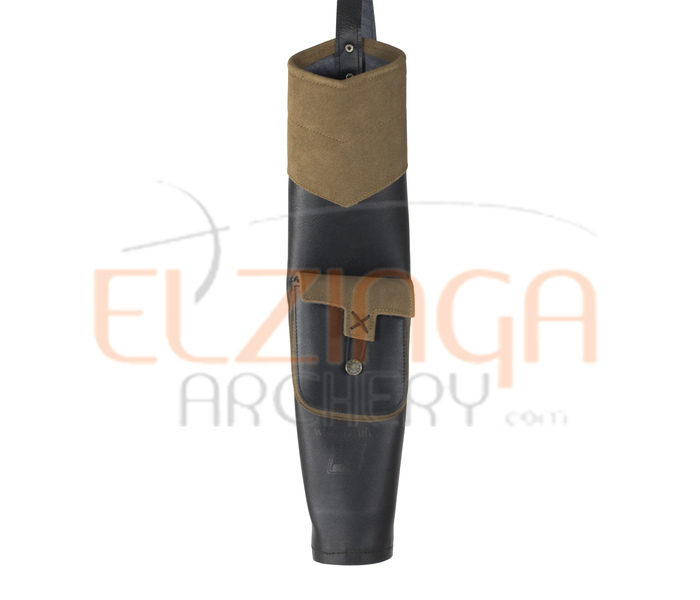 White Feather Back Quiver Earthquake Brown