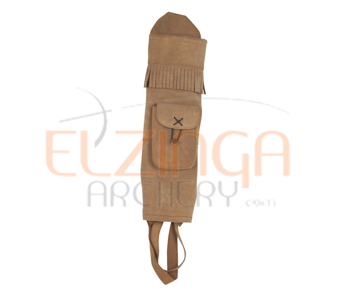 White Feather Back Quiver Water Brown