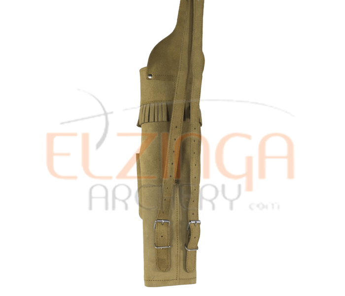 White Feather Back Quiver Water Brown