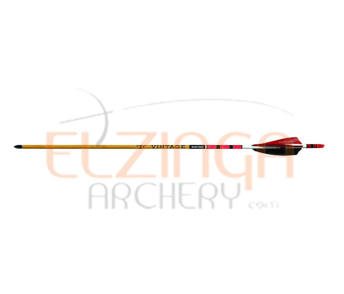 Black Eagle Arrow Carbon Hunting Feathers Crested Vintage .005"
