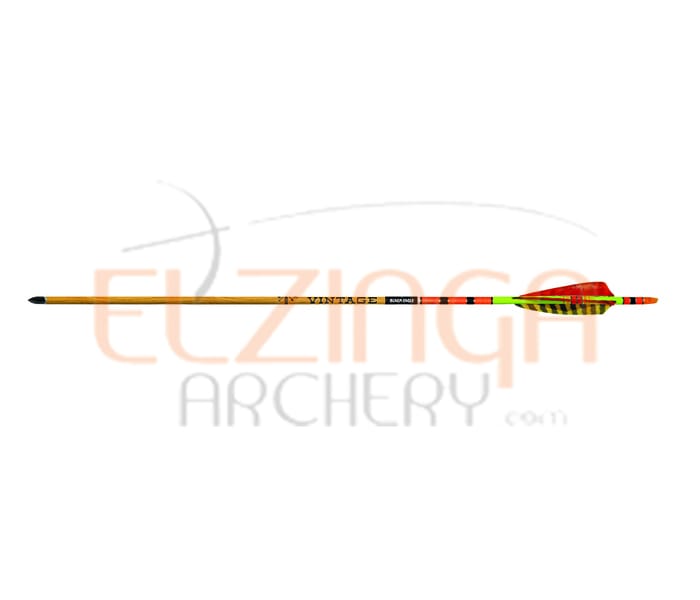 Black Eagle Arrow Carbon Hunting Feathers Crested Vintage .005"
