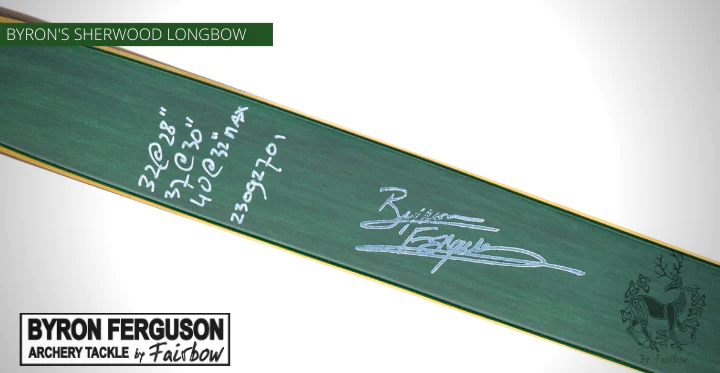 DE BYRON FERGUSON SHERWOOD LONGBOW VAN FAIRBOW