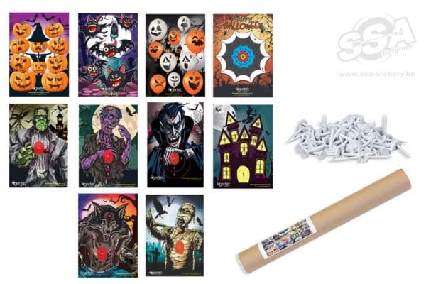 COMPLETE SET OF 10 FACES with 50 TARGET PINS - Afbeelding 2
