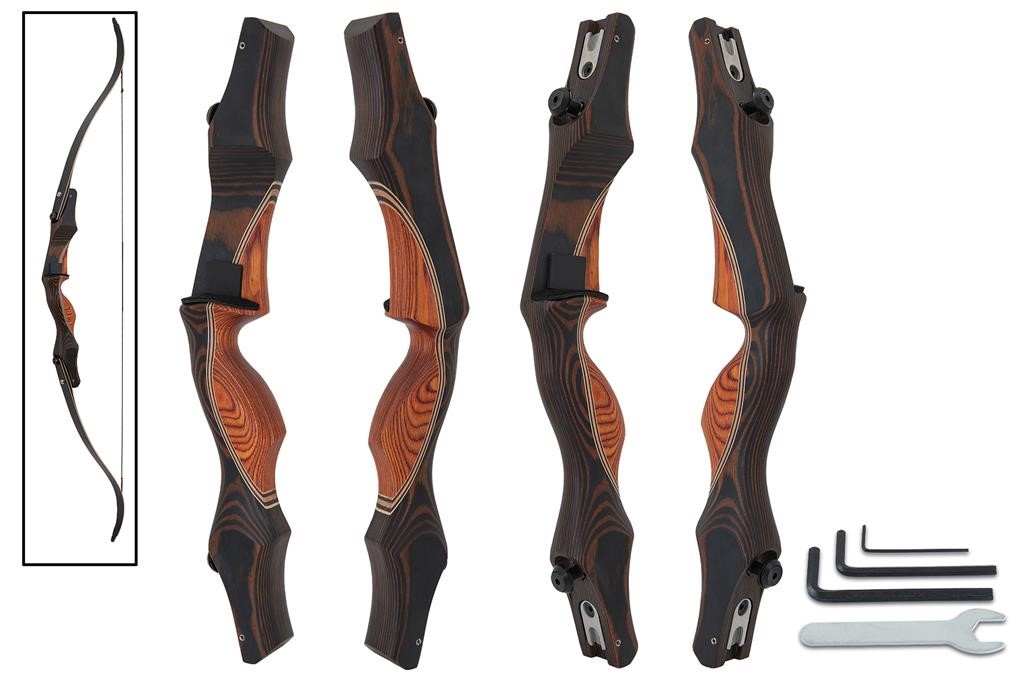 Oak Ridge RISERS HUNTING BOWS ILF WOOD SHADE V1 19"  KOBICHA with LIMB ALIGNMENT SYSTEM