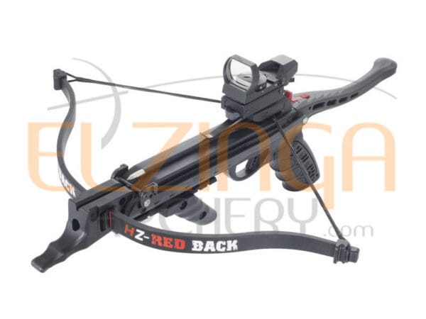 Hori-Zone Pistol Crossbow RedBack Tactical Deluxe Package 80 Pound Black - Afbeelding 2