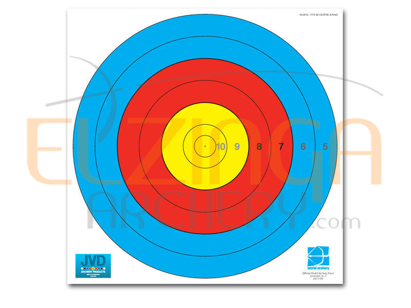 JVD Target Face Fita Waterproof 80 cm Centre 6-Ring